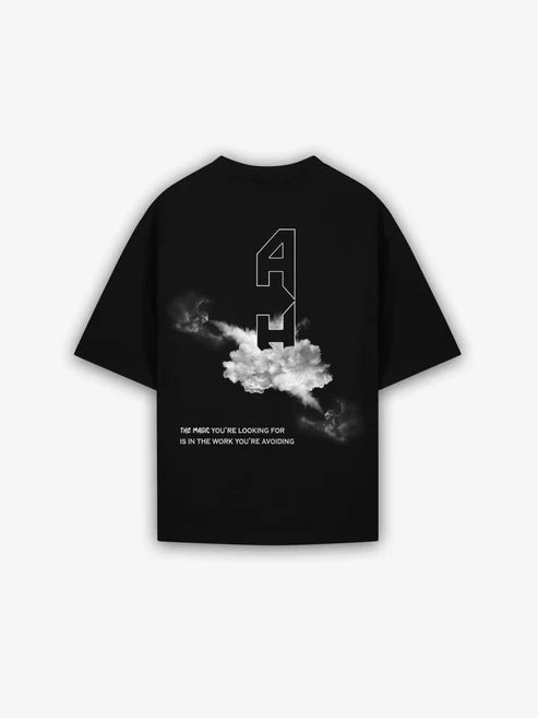 Cloud Oversized T-Shirt Black & White