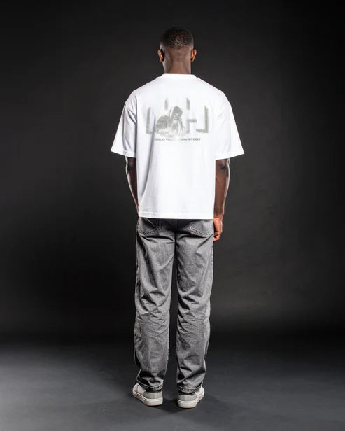 Oversized T-Shirt White & Grey